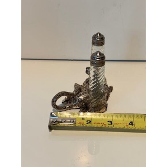 Vintage Arthur Court Cast Silver Plated jaguar/Leopard Salt & Pepper Set - Picture 11 of 11